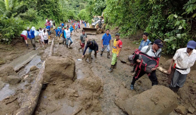 Inundaciones en Manabí tras intensas lluvias