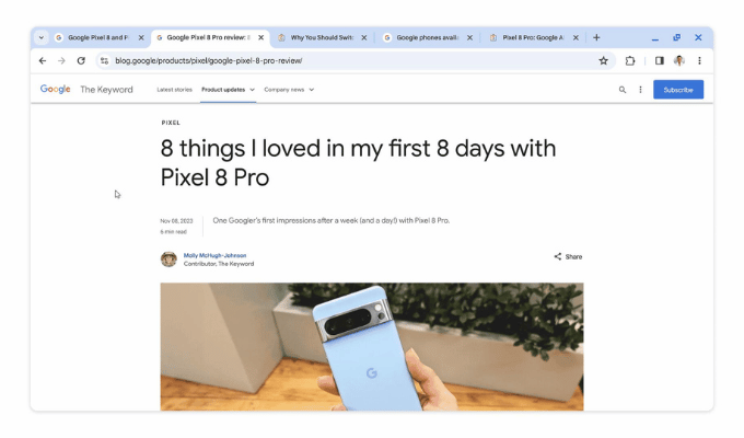 Última Innovación de Google: Chrome Con IA Para Buena Experiencia Web
