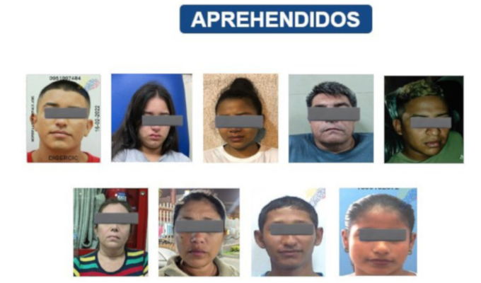 Nueve presuntos extorsionadores detenidos en operativos