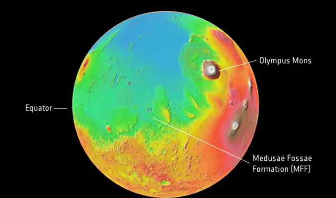 Marte Oculta un Océano de Hielo Capaz de Llenar el Mar Rojo