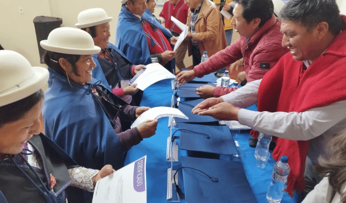 Pilahuín: 31 productores se capacitan en técnicas agroecológicas