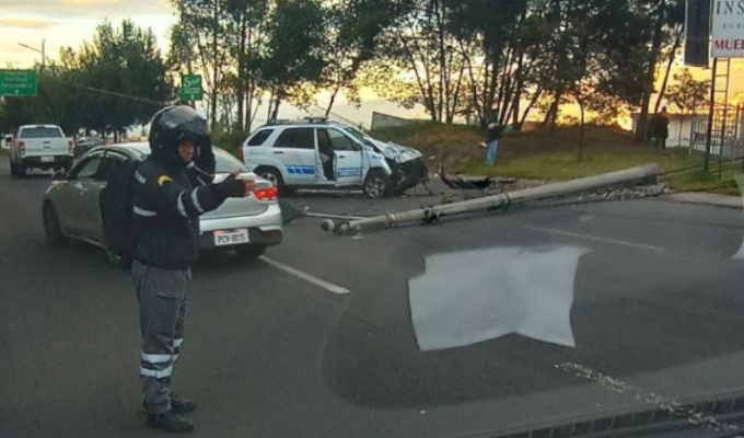 Patrullero accidentado en Quito estaba ebrio