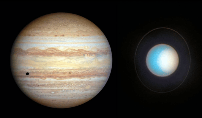 Urano y Júpiter se alinean en un fenómeno astronómico único este Abril
