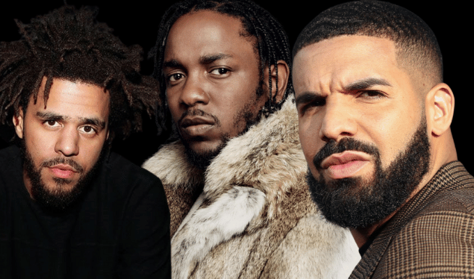 Kendrick Lamar, Drake y J.Cole se enfrentan en un histórico beef