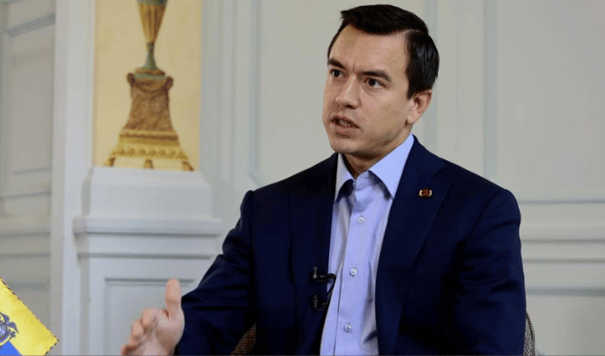 Noboa rechaza entregar a Glas como condición para la relación, México