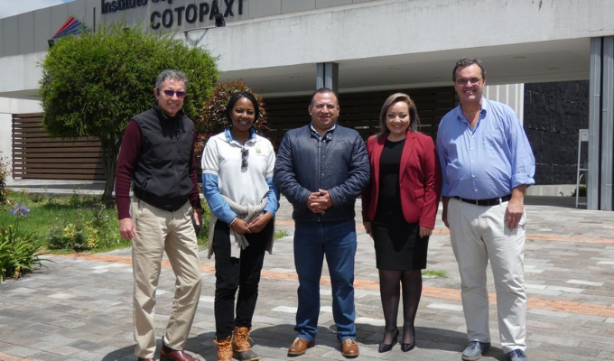 Representantes de la CAF visitan el ISU Cotopaxi