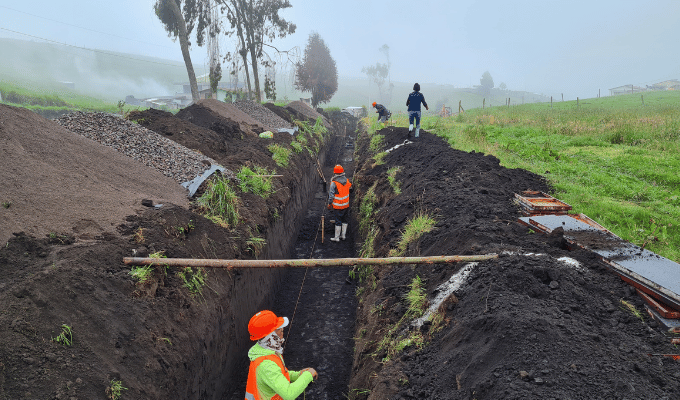 44 familias beneficiadas con el nuevo sistema de drenaje en Quero