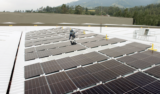 180 paneles solares, Productos OLÉ con 100% de su energía eléctrica