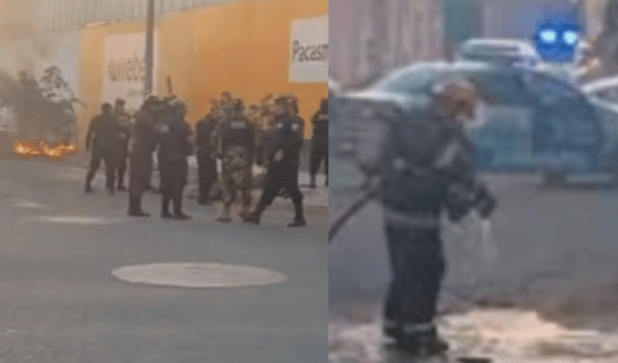 ¡Impactante! Hombre es apedreado y quemado por robar autopartes