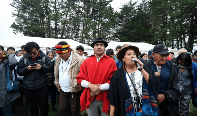 Iza confirma: Conaie apoya pero no marcha