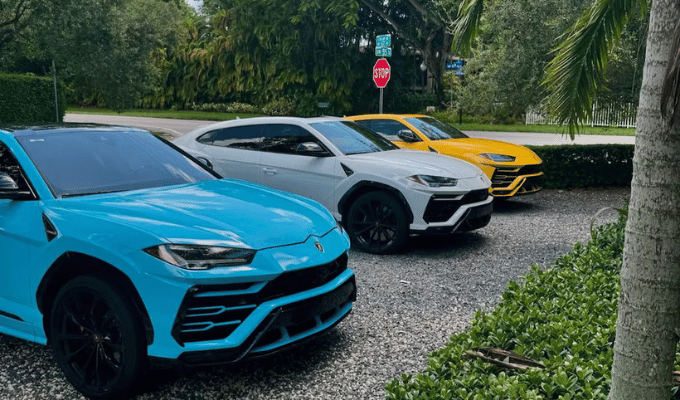 ¡Jugadores de la Tri se pasean en Lamborghini en Miami!