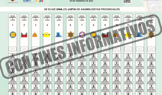 Así serán las papeletas para las elecciones de 2025
