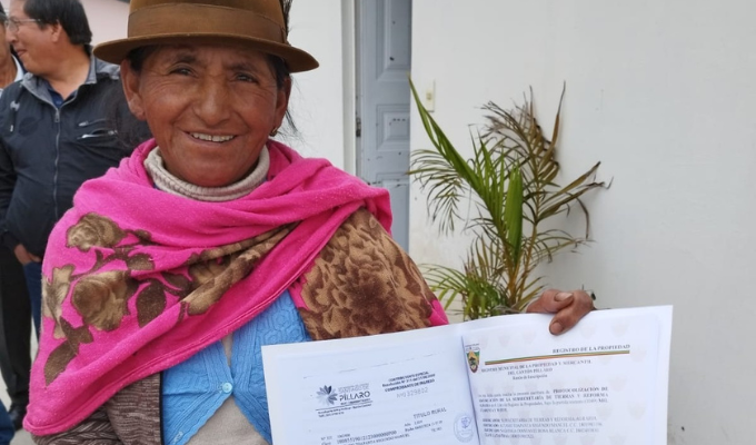 Seguridad jurídica para agricultores: 124 escrituras entregadas