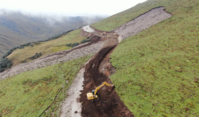 ¡Progreso en Tungurahua! Vía Ambato-El Corazón avanza con fuerza