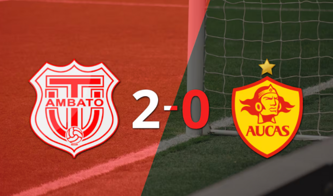 Técnico Universitario derrotó 2-0 a Aucas con dos goles de Diego Armas