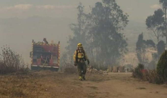 Nuevo incendio en Llano Grande: ¡Bomberos en acción!