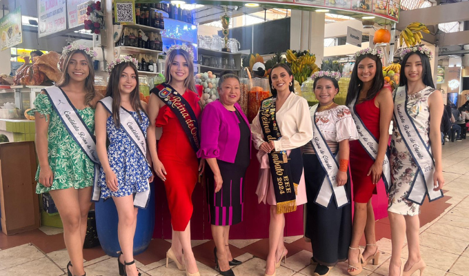 Belleza y tradición: Reinas de Otavalo y Ambato unen fuerzas