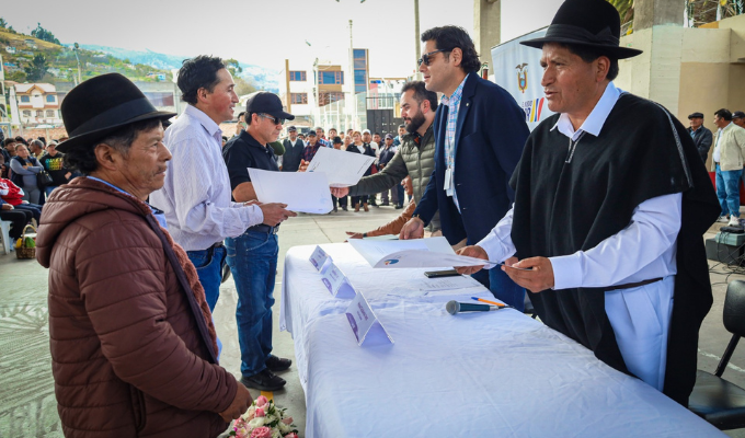 Tungurahua: Caizabanda refuerza apoyo a las juntas de riego