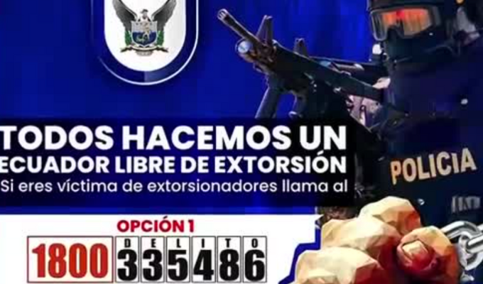 Éxito del servicio anónimo en la lucha contra el crimen en Ecuador