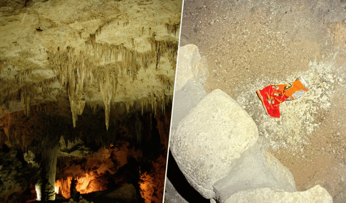 ¡Un Cheeto causó caos en una cueva protegida de EE.UU.!