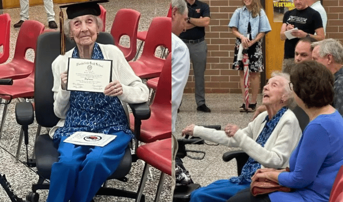 ¡Sueño Cumplido! Mujer de 99 años recibe diploma tras 80 años