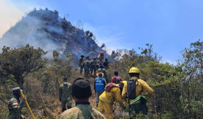 23 días de terror: Incendio en Cotopaxi afecta a más de 230 personas