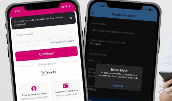 ¡Caos bancario! Usuarios no pueden acceder a sus cuentas