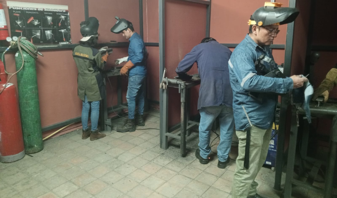 Tungurahua refuerza la formación técnica con curso de soldadura