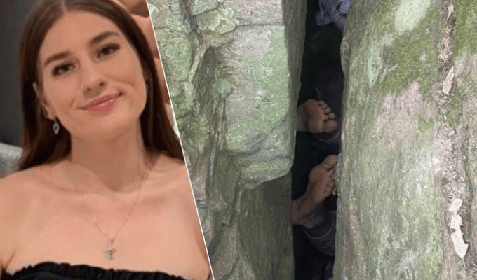¡Quiso recuperar su celular y quedó atrapada 7 horas en rocas!