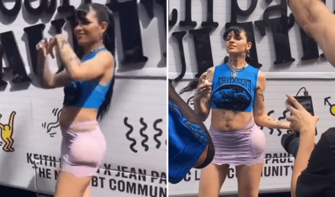 ¡Indirecta para Ángela Aguilar? Cazzu sorprende con look "esponjoso"