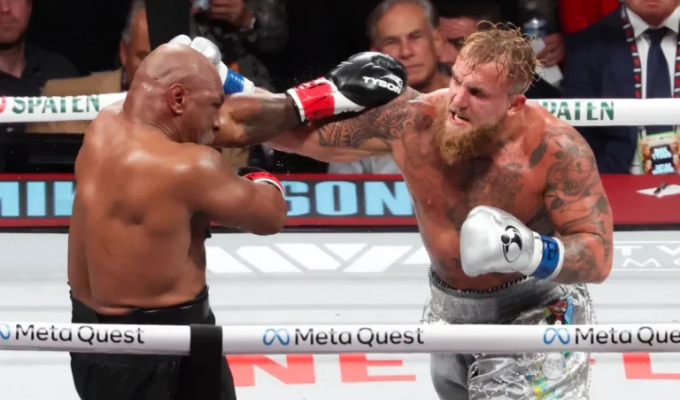¡Leyenda al suelo! Jake Paul derrotó a Tyson