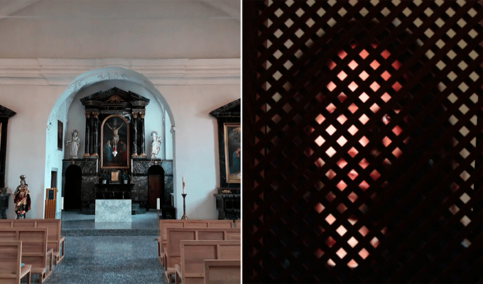 Tecnología divina: iglesia suiza presenta holograma de Jesús
