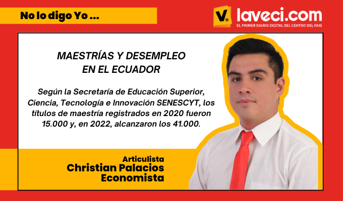 Maestrías y desempleo en el Ecuador