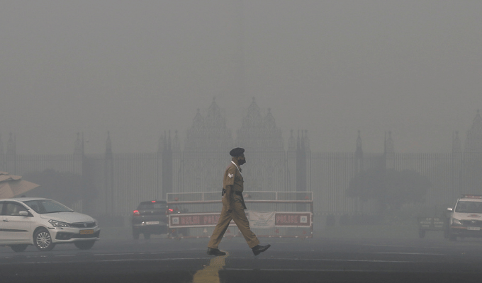 Smog tóxico cubrió Nueva Delhi: aire más contaminado del 2024