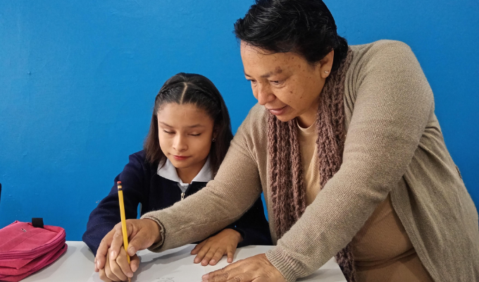 Joven con discapacidad visual inspira en Ambato.