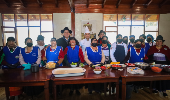 Chuquibanza celebra taller de gastronomía andina.