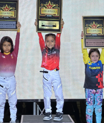 María Emilia Celi brilla en el BMX internacional en Medellín