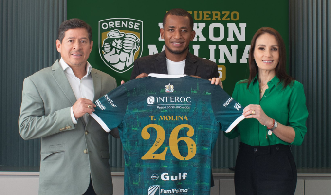 Nixon Molina, refuerza a Orense para la temporada 2025.