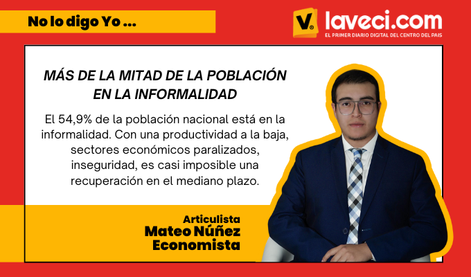 MÁS DE LA MITAD DE LA POBLACIÓN EN LA INFORMALIDAD