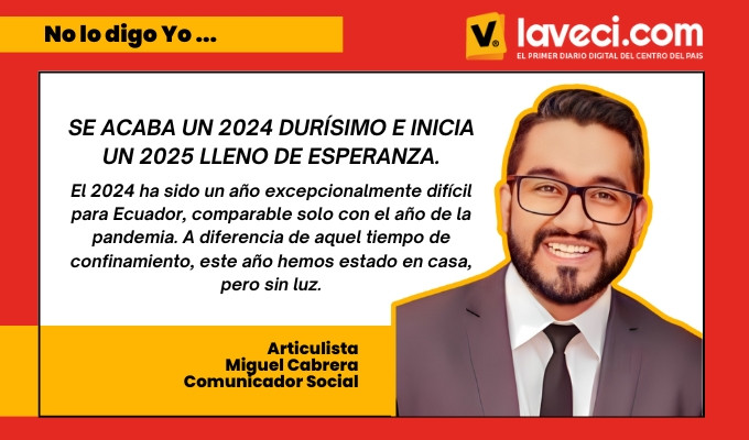 Se acaba un 2024 durísimo e inicia un 2025 lleno de esperanza