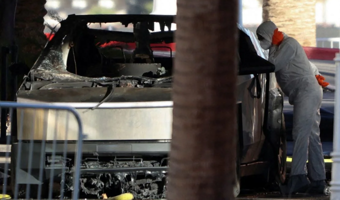 Cybertruck explotó frente a hotel Trump en Las Vegas