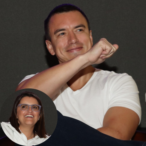 Daniel Noboa y María José Pinto
