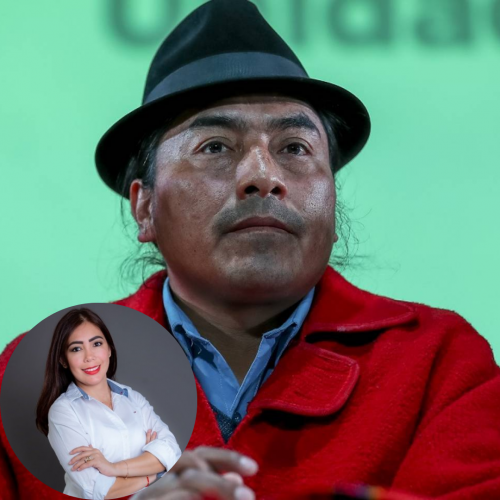 Leonidas Iza y Katiuska Molina