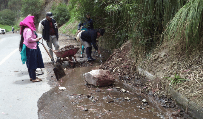Tungurahua invirtió $381 mil en mantenimiento vial 2024
