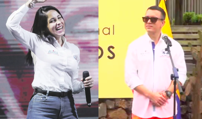 Noboa y González dominan las redes sociales en la campaña 2025