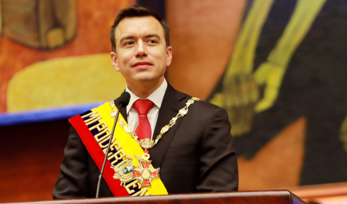 Tribunal Electoral admite denuncia contra Daniel Noboa