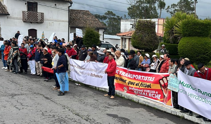 Habitantes de Pilahuín alzan su voz: exigen respeto y obras