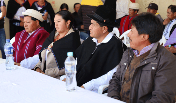 Patricia Yugcha preside la Acequia Cunucyacu Chimborazo