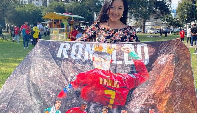 Hinchas de CR7 en Quito gritaron el ‘SIUUUU’ en su cumpleaños 🎂