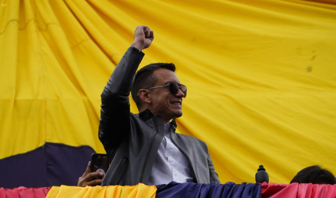 Daniel Noboa se ausenta de la Presidencia por campaña electoral